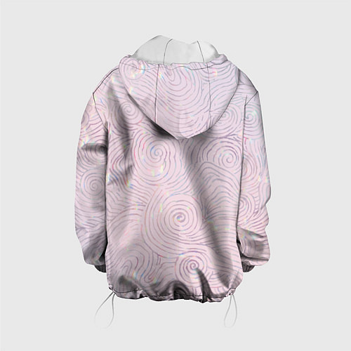 Детская куртка Голограмма в стиле Уильяма Морриса / 3D-Белый – фото 2