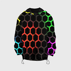 Детская куртка Gradient hexagon genshin