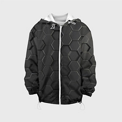 Детская куртка Abstraction hexagon grey
