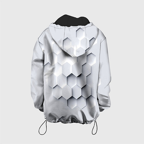 Детская куртка Серый соты / 3D-Черный – фото 2