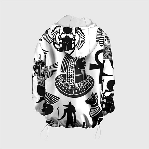 Детская куртка Египетские знаки / 3D-Белый – фото 2