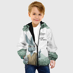 Куртка с капюшоном детская Препод в институте, цвет: 3D-черный — фото 2
