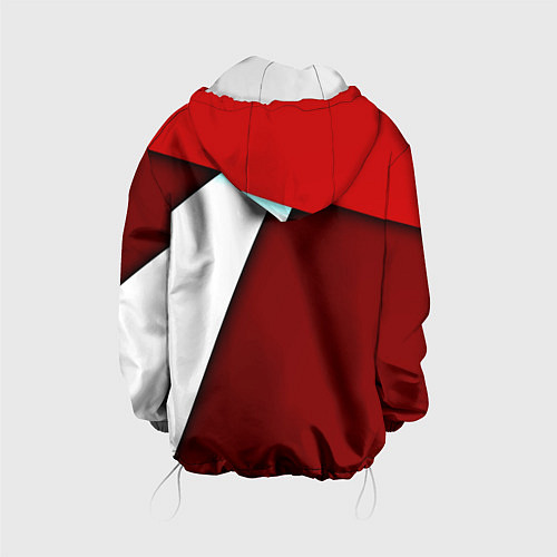 Детская куртка Спортивная геометрия / 3D-Белый – фото 2