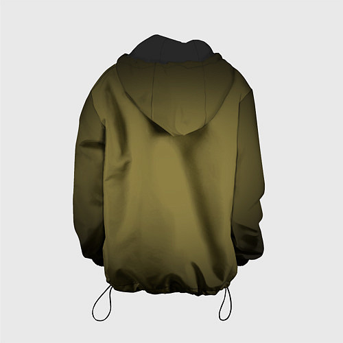 Детская куртка Градиент хаки / 3D-Черный – фото 2