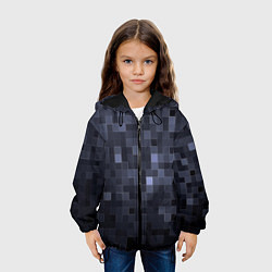 Куртка с капюшоном детская Minecraft block time, цвет: 3D-черный — фото 2