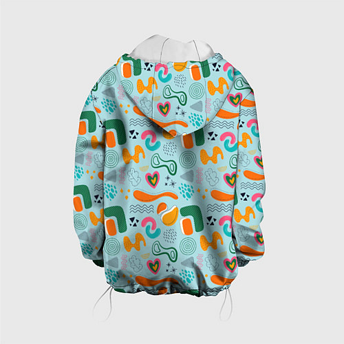 Детская куртка Geometric pattern / 3D-Белый – фото 2