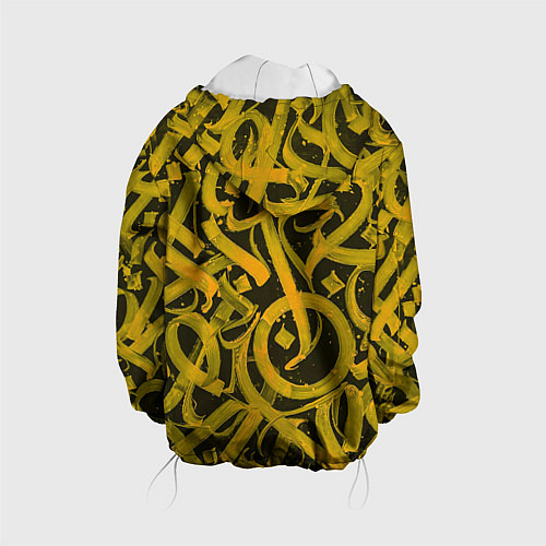 Детская куртка Gold Calligraphic / 3D-Белый – фото 2