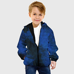 Куртка с капюшоном детская Синий дым, цвет: 3D-черный — фото 2