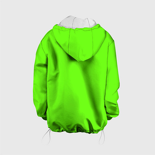 Детская куртка Кислотный зеленый / 3D-Белый – фото 2