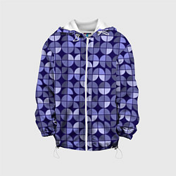Детская куртка Фиолетовая геометрия Ретро паттерн