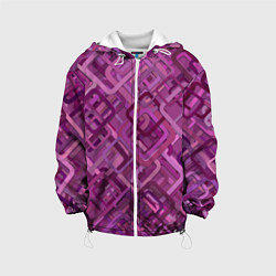 Детская куртка Фиолетовые диагонали