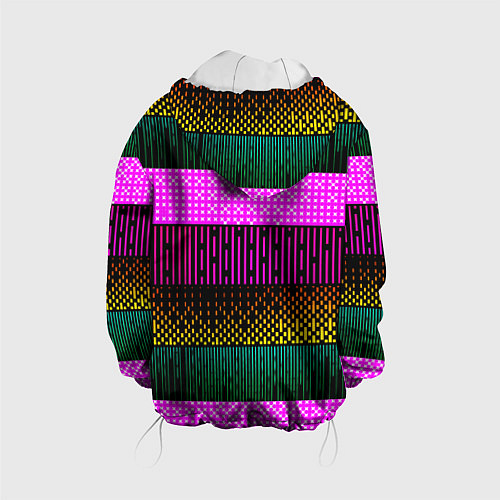 Детская куртка Patterned stripes / 3D-Белый – фото 2