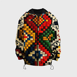 Детская куртка Русский узор крестиком