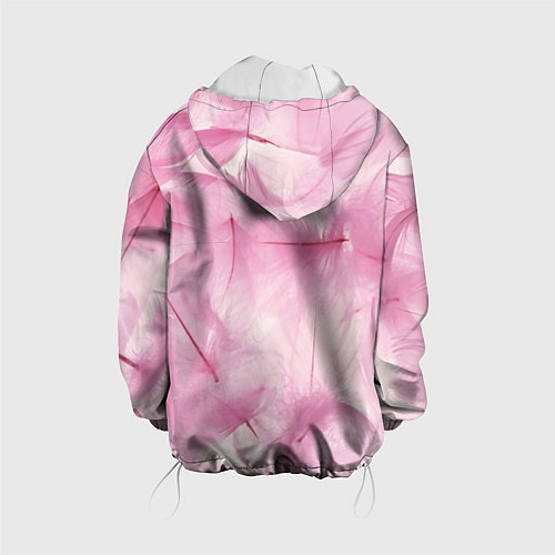 Детская куртка Розовые перышки / 3D-Белый – фото 2