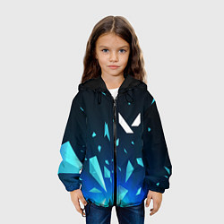 Куртка с капюшоном детская Valorant взрыв частиц, цвет: 3D-черный — фото 2