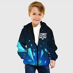 Куртка с капюшоном детская GTA взрыв частиц, цвет: 3D-черный — фото 2