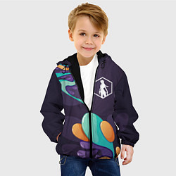 Куртка с капюшоном детская Tomb Raider graffity splash, цвет: 3D-черный — фото 2