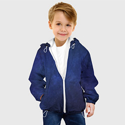 Куртка с капюшоном детская Космический, цвет: 3D-белый — фото 2