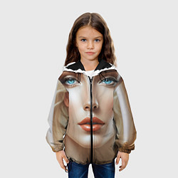 Куртка с капюшоном детская Светолика, цвет: 3D-черный — фото 2
