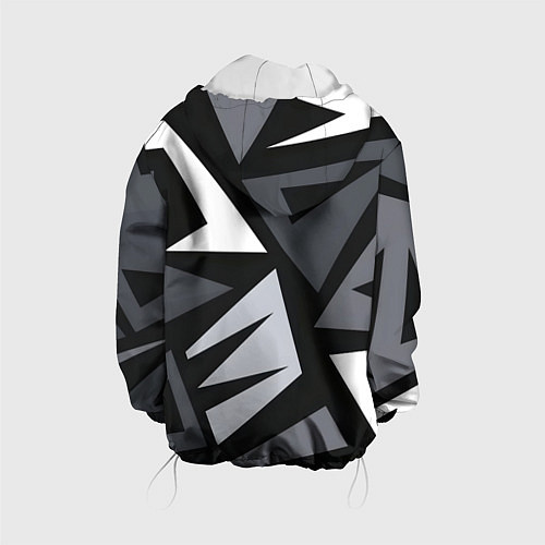 Детская куртка Геометрический камуфляж / 3D-Белый – фото 2
