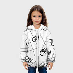 Куртка с капюшоном детская Ok, цвет: 3D-белый — фото 2