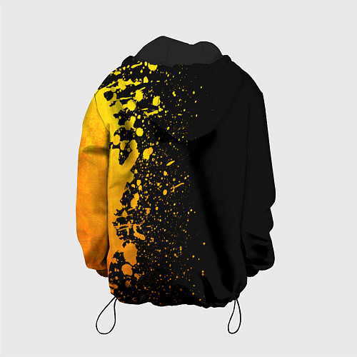Детская куртка Black Butler - gold gradient: по-вертикали / 3D-Черный – фото 2