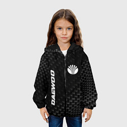 Куртка с капюшоном детская Daewoo карбоновый фон, цвет: 3D-черный — фото 2