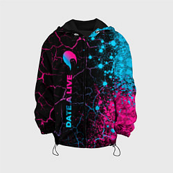 Куртка с капюшоном детская Date A Live - neon gradient: по-вертикали, цвет: 3D-черный