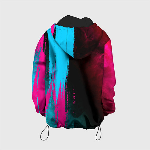 Детская куртка GTA - neon gradient: по-вертикали / 3D-Черный – фото 2