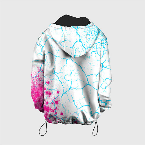 Детская куртка Pokemon neon gradient style: надпись, символ / 3D-Черный – фото 2