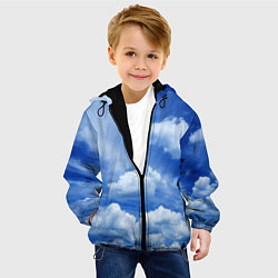 Куртка с капюшоном детская Небесный свод, цвет: 3D-черный — фото 2