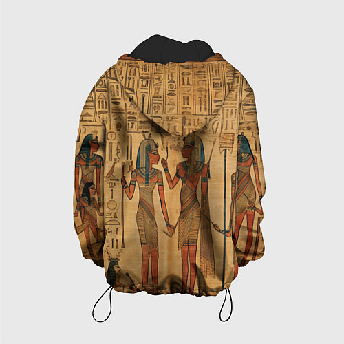 Детская куртка Имитация папируса: арт нейросети / 3D-Черный – фото 2