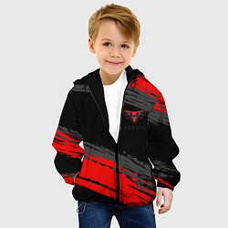 Куртка с капюшоном детская Heroic black, цвет: 3D-черный — фото 2