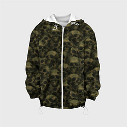 Детская куртка Страшный рисунок из черепов