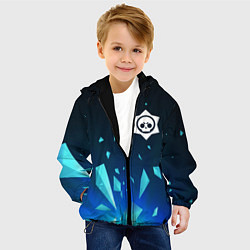 Куртка с капюшоном детская Brawl Stars взрыв частиц, цвет: 3D-черный — фото 2