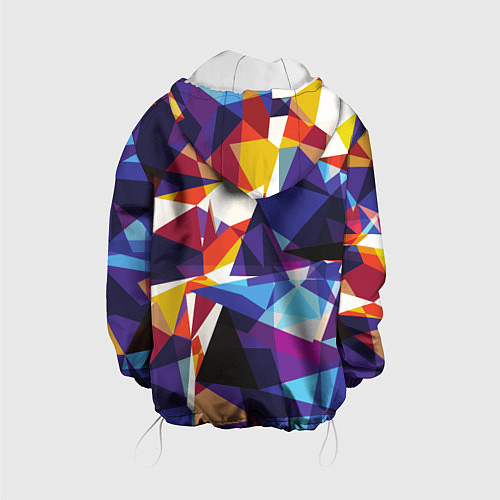 Детская куртка Мозаичный узор / 3D-Белый – фото 2