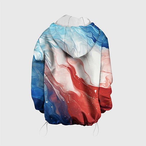 Детская куртка Белый синий красный / 3D-Белый – фото 2