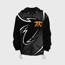 Куртка с капюшоном детская Fnatic - white line, цвет: 3D-черный