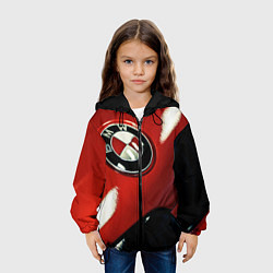 Куртка с капюшоном детская Знак бмв, цвет: 3D-черный — фото 2