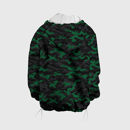 Детская куртка Точечный камуфляжный узор Spot camouflage pattern / 3D-Белый – фото 2