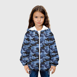 Куртка с капюшоном детская Камуфляж Омона и Росгвардии, цвет: 3D-белый — фото 2
