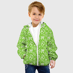 Куртка с капюшоном детская Распродажа, цвет: 3D-белый — фото 2