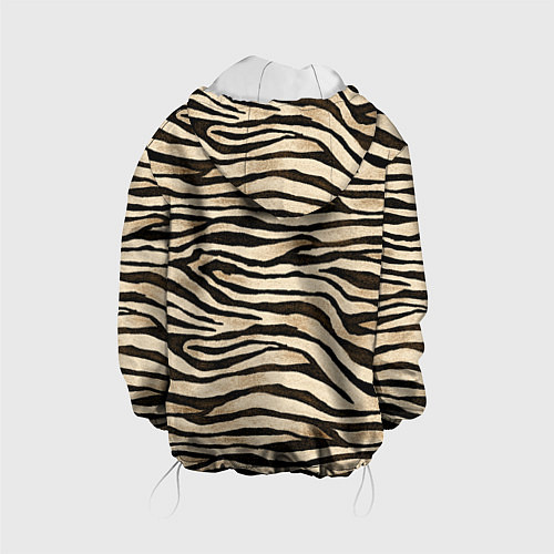 Детская куртка Шкура зебры и белого тигра / 3D-Белый – фото 2