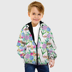 Куртка с капюшоном детская Spring spirit, цвет: 3D-черный — фото 2