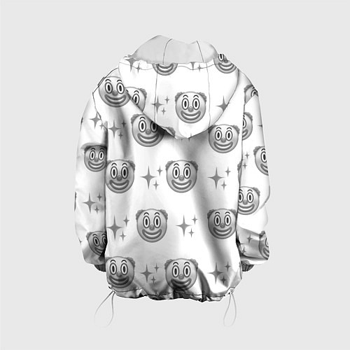 Детская куртка Клоунада чб / 3D-Белый – фото 2