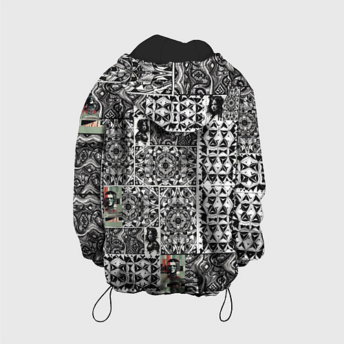 Детская куртка Орнамент древних цивилизаций / 3D-Черный – фото 2