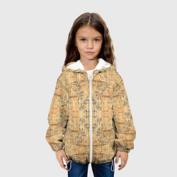 Куртка с капюшоном детская Пески Египта, цвет: 3D-белый — фото 2