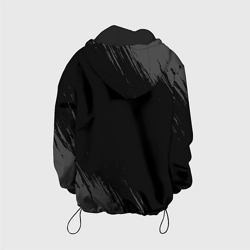 Детская куртка Danganronpa glitch на темном фоне: надпись, символ / 3D-Черный – фото 2