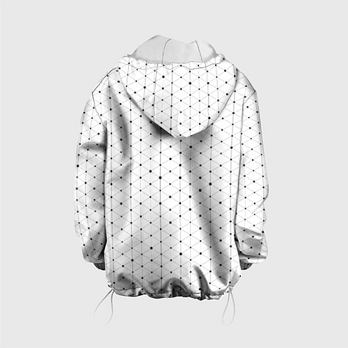 Детская куртка Danganronpa glitch на светлом фоне: надпись, симво / 3D-Белый – фото 2