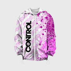 Куртка с капюшоном детская Control pro gaming: по-вертикали, цвет: 3D-белый